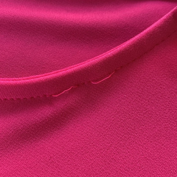 IC Collection NWT hot pink dress with  3D flowers sz L - Picture 10 of 10